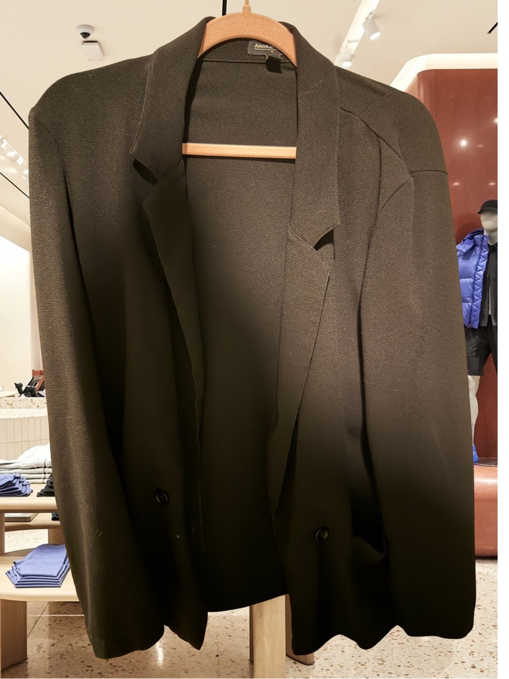 American Apparel Bianca Slouchy Black Blazer Jacket